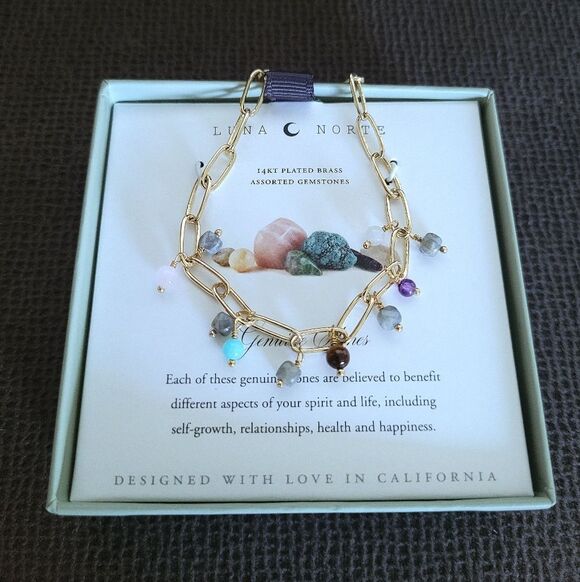 Luna Norte Jewelry - ✨️HP✨️ Luna🌙 Norte Multiple Gemstone Bead Bracelet - NIB